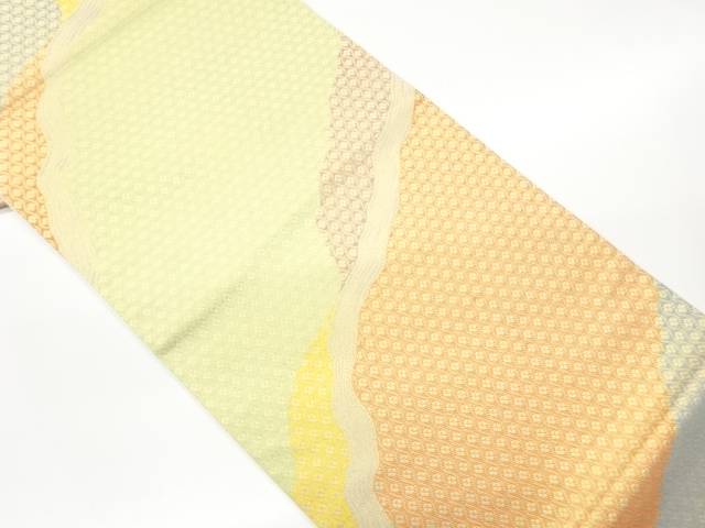 織悦製　変わり道長取模様織出し全通袋帯【中古】【着】【袋帯】