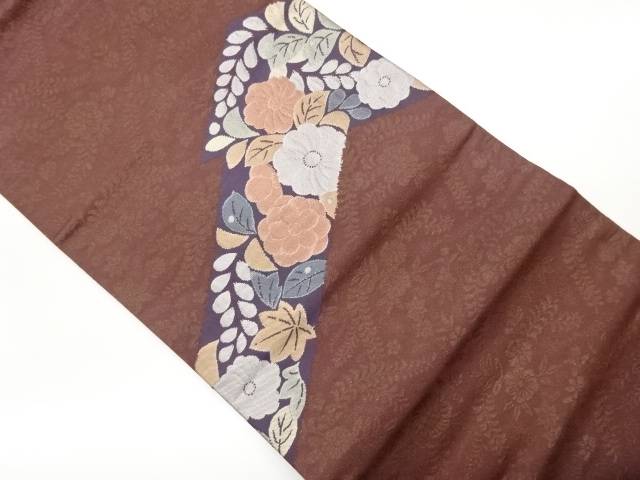 辻ヶ花模様織出し名古屋帯【中古】【着】【名古屋帯】