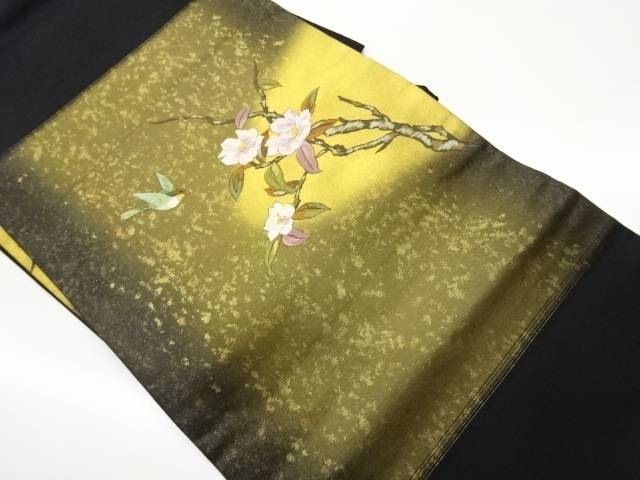 金彩桜に鶯模様刺繍名古屋帯【中古】【着】【名古屋帯】|Kimono-Shinei 2号店
