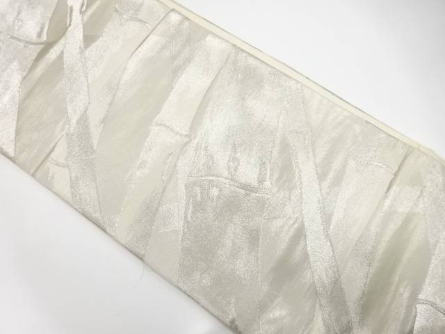 井筒織物製 竹節模様織り出し 袋帯【中古】【着】【袋帯】