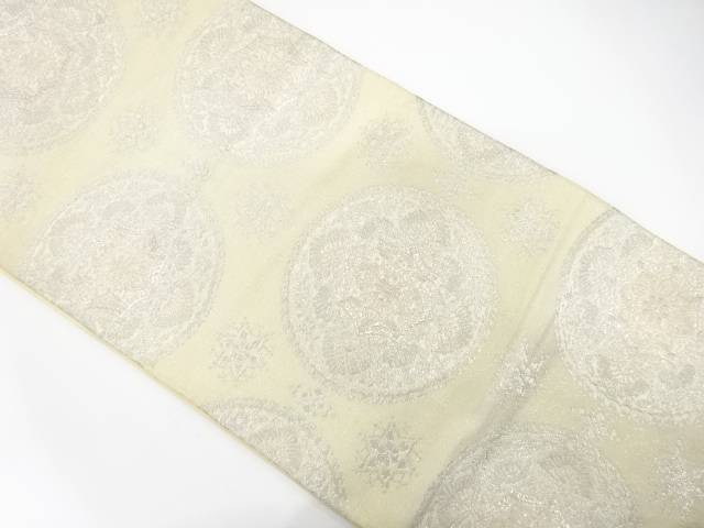 華紋織り出し　袋帯【中古】【着】【袋帯】