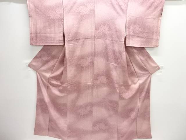 雲取りに青海波模様小紋着物【中古】【着】【小紋】