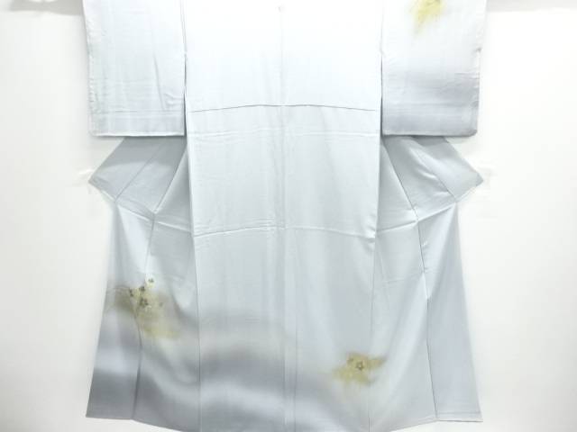 箔置き螺鈿　草花模様一つ紋訪問着【中古】【着】【訪問着・付下げ】