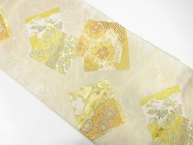 色紙散らしに華紋・古典柄織り出し　袋帯【中古】【着】【袋帯】 11,925円