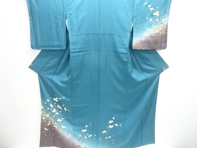 花模様訪問着【中古】【着】【訪問着・付下げ】