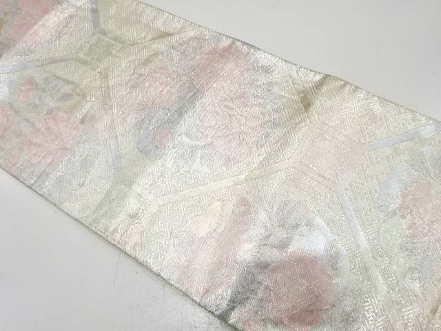 佐賀錦　花蜀江模様織り出し　袋帯【中古】【着】【袋帯】