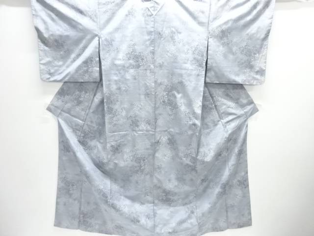 枝葉模様織り出し本場大島紬着物【中古】【着】【紬・お召し】