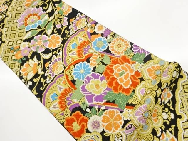 草花に古典柄模様織出し袋帯【中古】【着】【袋帯】|Kimono-Shinei 2号店