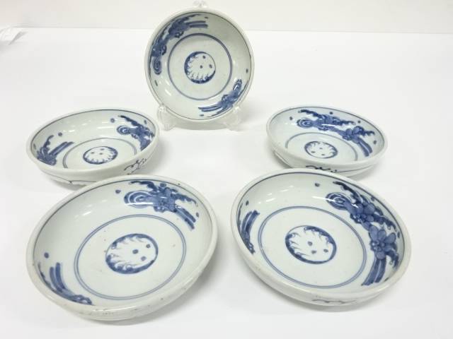 古伊万里　染付　なます皿　5客【中古】【道】