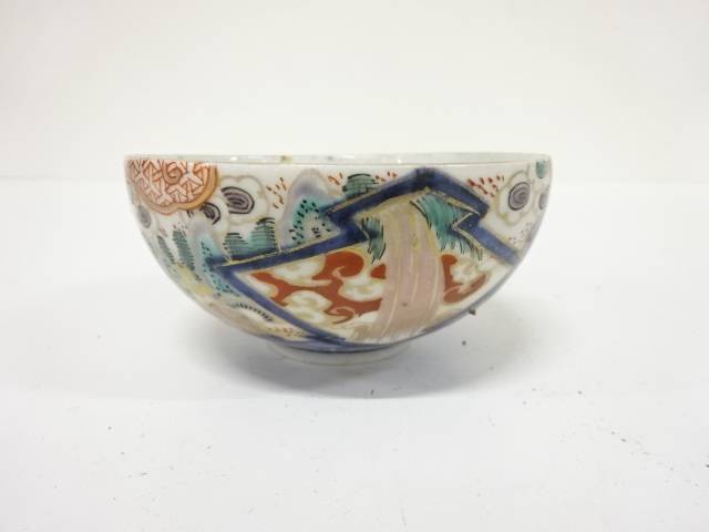 古伊万里 染錦 ころ茶碗【中古】【道】|Kimono-Shinei 2号店