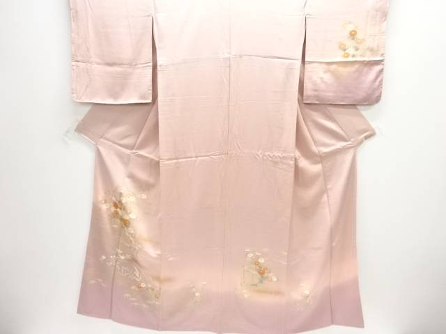 金彩荒波に菊柳模様刺繍訪問着【中古】【着】【訪問着・付下げ】｜Kimono-Shinei　２号店