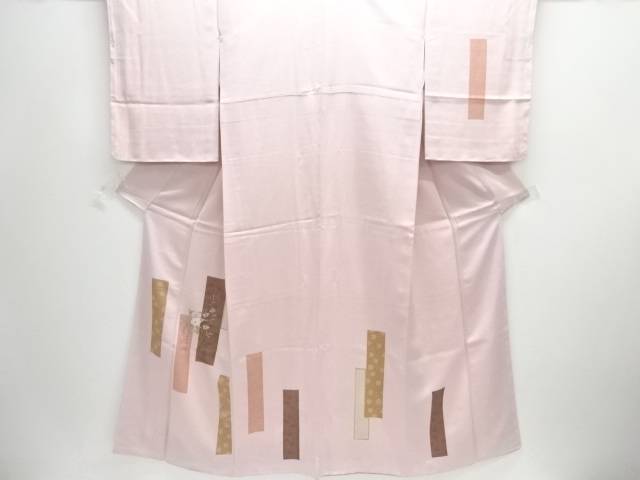 未使用品　短冊に椿・藤模様刺繍訪問着【着】【訪問着・付下げ】｜Kimono-Shinei　２号店 19,637円