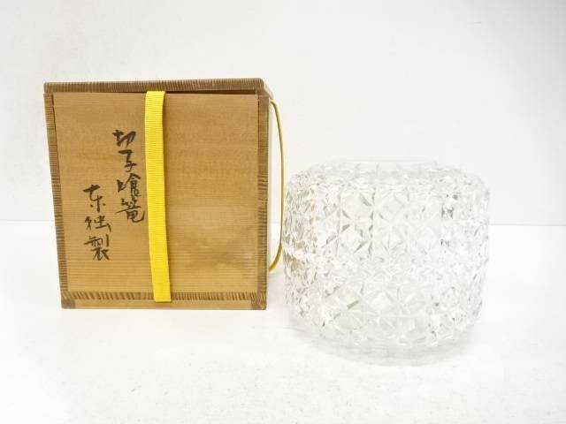 東独製　切子　食籠【中古】【道】