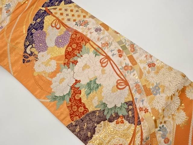 几帳扇面小袖文袋帯【中古】【着】【袋帯】｜Kimono-Shinei　２号店