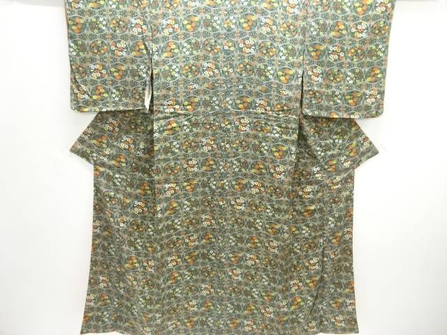 花丸紋様小紋着物【中古】【着】【小紋】