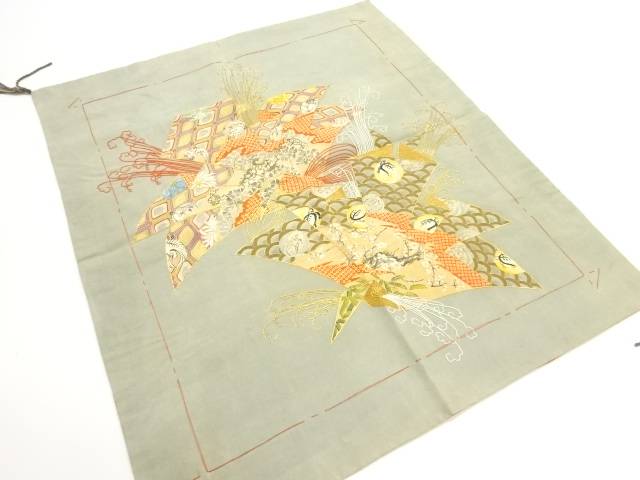 熨斗模様刺繍袱紗【アンティーク】【中古】【着】【図変り】