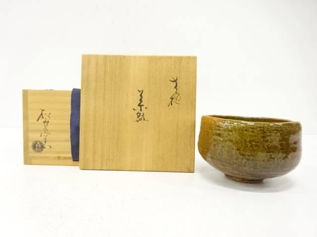 大樋焼　松雲窯　泉喜仙造　茶碗【中古】【道】