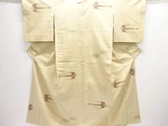 絣柄織り出し手織り紬着物【中古】【着】【紬・お召し】｜Kimono-Shinei　２号店