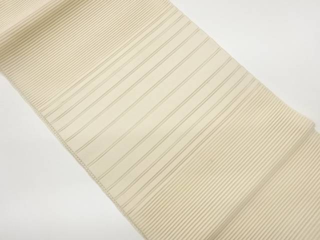 絽綴れ横縞模様織出し名古屋帯【中古】【着】【名古屋帯】｜Kimono-Shinei　２号店 12,851円