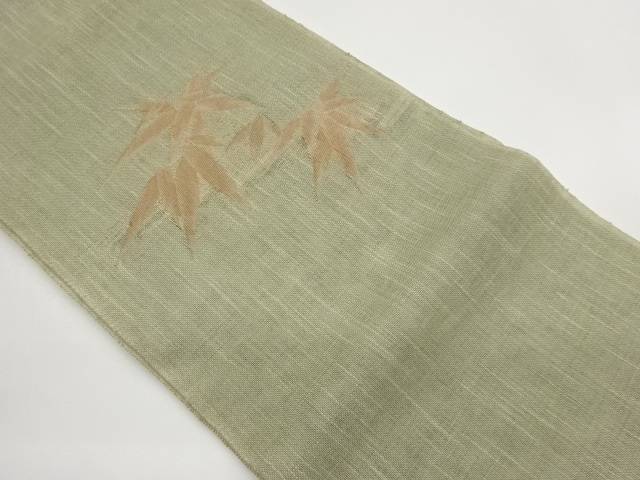 紗紬笹模様織出し夏用名古屋帯【中古】【着】【名古屋帯】｜Kimono-Shinei　２号店