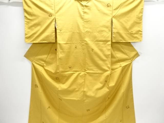 未使用品　椿模様織出し手織り紬着物【着】【紬・お召し】｜Kimono-Shinei　２号店
