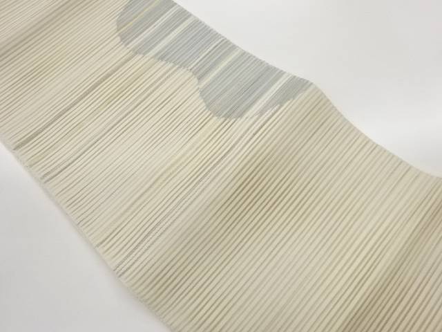 絽抽象横縞模様織出し名古屋帯【中古】【着】【名古屋帯】|Kimono-Shinei 2号店