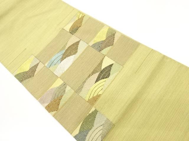 金糸市松に青海波模様織出し袋帯【中古】【着】【袋帯】｜Kimono-Shinei　２号店