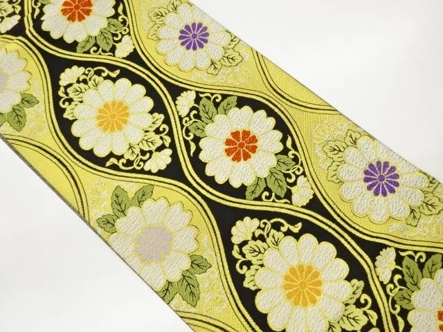 立涌に菊模様織出し袋帯【中古】【着】【袋帯】｜Kimono-Shinei　２号店