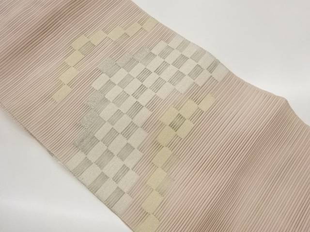 絽綴れ変わり市松模様織出し名古屋帯【中古】【着】【名古屋帯】|Kimono-Shinei 2号店