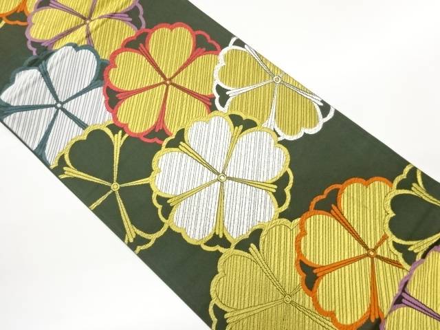 花模様織出し袋帯【中古】【着】【袋帯】｜Kimono-Shinei　２号店