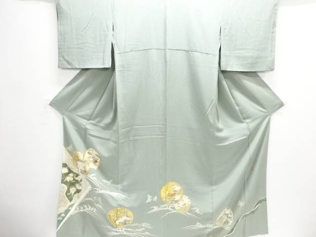 作家物　群鶴に牡丹・枝梅模様刺繍一つ紋色留袖【中古】【着】【留袖】｜Kimono-Shinei　２号店