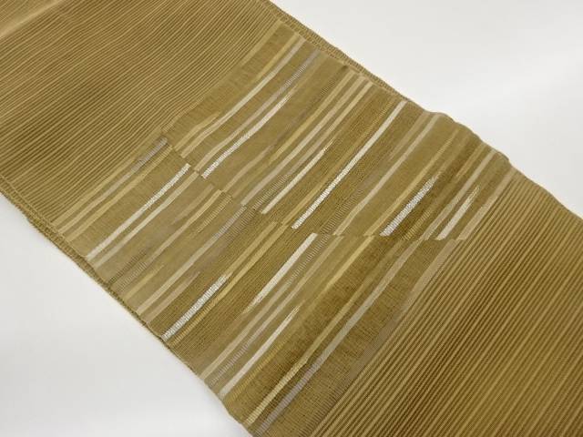絽綴れ縞模様織出し名古屋帯【中古】【着】【名古屋帯】｜Kimono-Shinei　２号店
