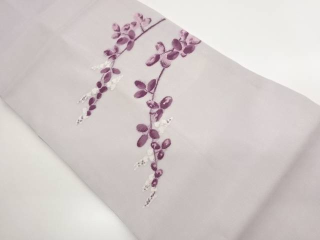 紗枝に花葉模様織り出し名古屋帯【中古】【着】【名古屋帯】｜Kimono-Shinei　２号店 21,243円