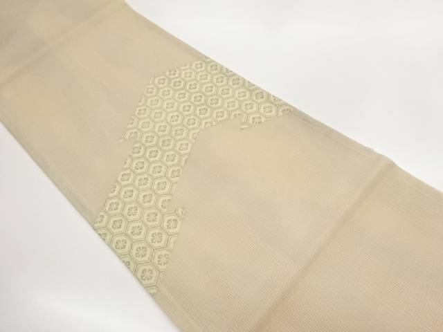 紙布　亀甲に花菱模様夏用袋帯【中古】【着】【袋帯】｜Kimono-Shinei　２号店