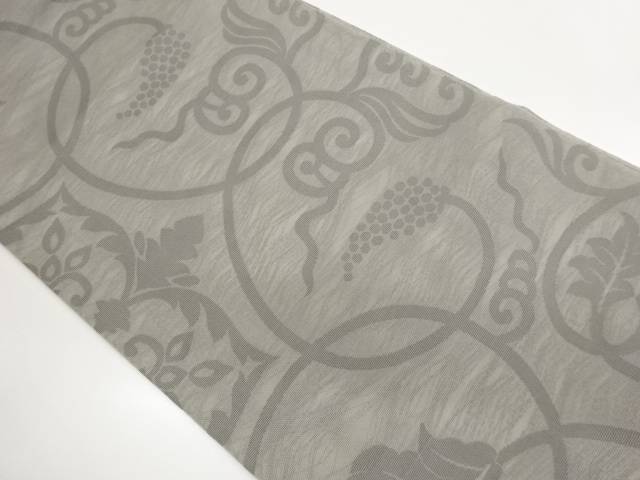 紗 葡萄唐草模様織出し全通袋帯【中古】【着】【袋帯】｜Kimono-Shinei　２号店