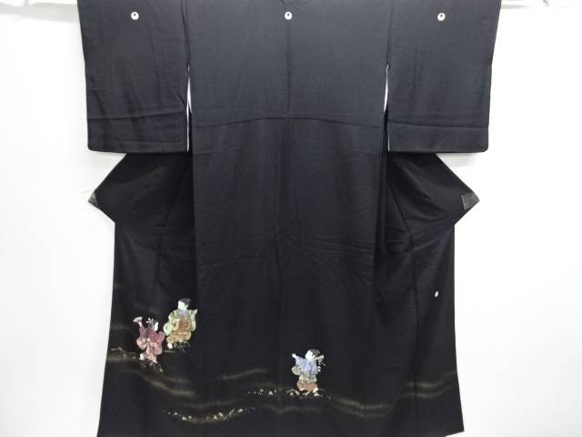作家物　童子模様留袖（比翼付き）【中古】【着】【留袖】｜Kimono-Shinei　２号店