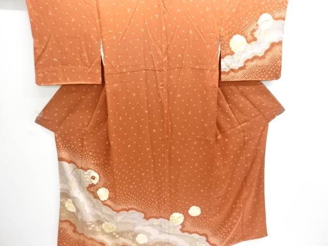 絞り雲取りに雪輪・枝垂れ花模様訪問着(重ね衿付き)【中古】【着】【訪問着・付下げ】|Kimono-Shinei 2号店