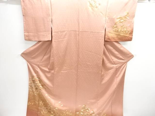 金彩 背負籠に松鳥模様訪問着【中古】【着】【訪問着・付下げ】｜Kimono-Shinei　２号店