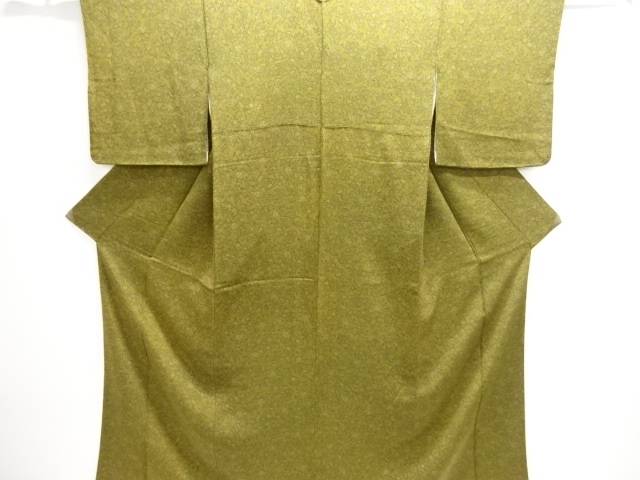 縮緬地　唐花模様小紋着物【中古】【着】【小紋】｜Kimono-Shinei　２号店