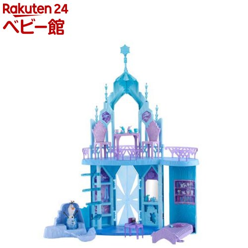 アナと雪の統治女王 エルサのおおきなこおりのおしろ オラフと小物付(お人形さん別売)JGG41(1書き割り)【アナと雪の統治女王(Disney Frozen)】[あやつり人形 手あそび ごっこ命のせんたく お城 お人形さん住み家 3歳]