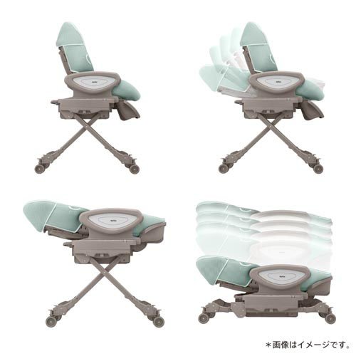 市場 ユラリズム ハイローラック アップリカ オート ペールグレー GR 全国のネット通販 SR様専用 ユラリズムオートハイローベッド&チェア アップリカ ベッド