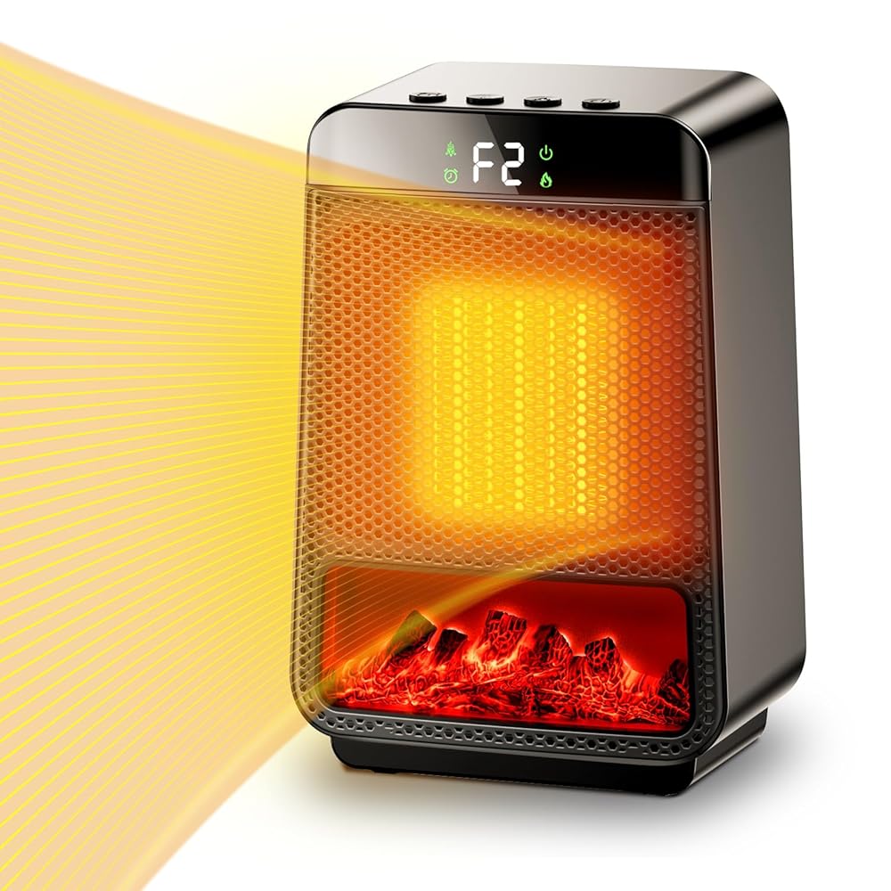 楽天市場】セラミックヒーター小型【2025冬モデル&3D疑似炎