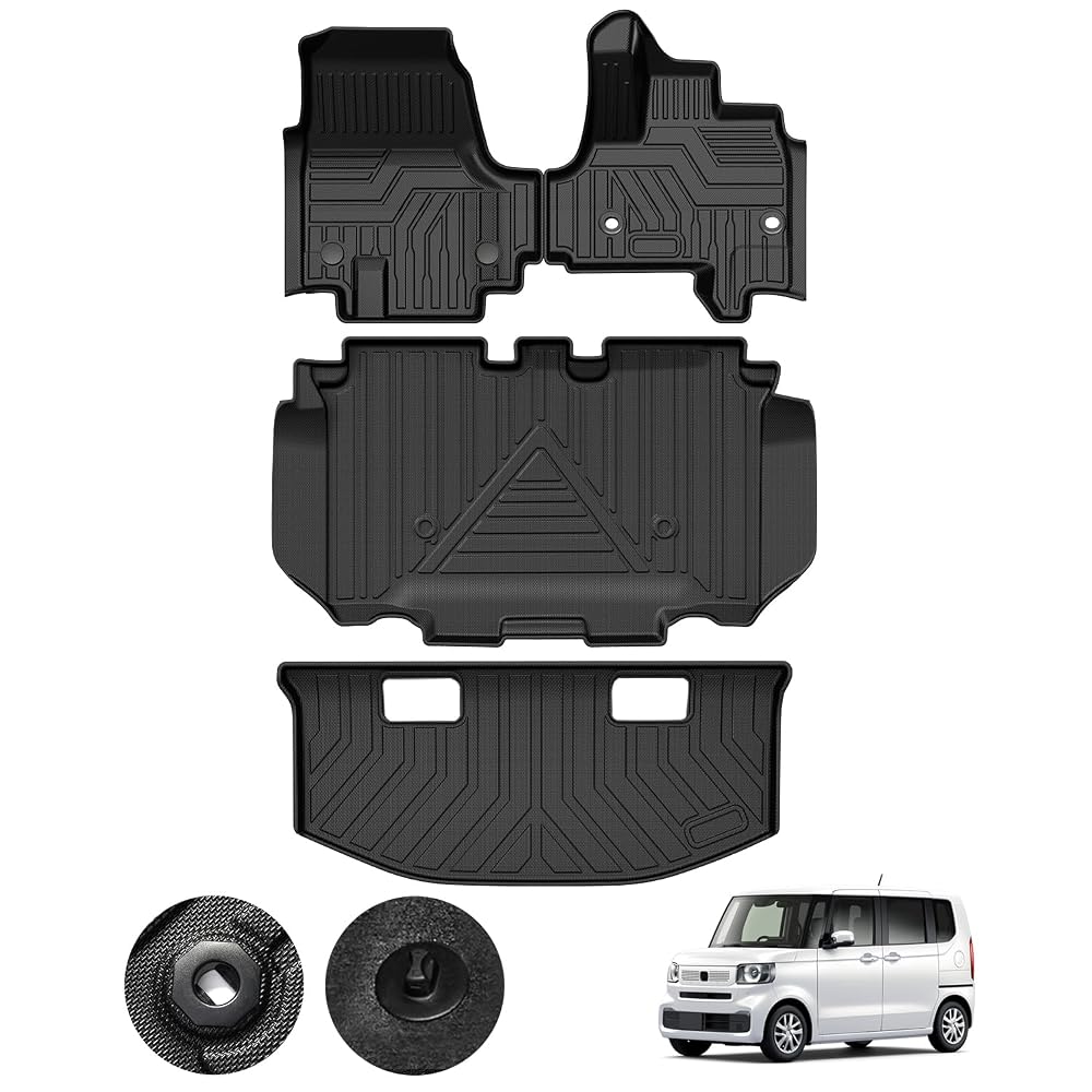 ホンダ 新型 N-BOX JF5 JF6 JOY フロアマット&セカンド&トランクマット NBOX JF5 JF6 カーマット (4点セット)|ネットClick Store 店