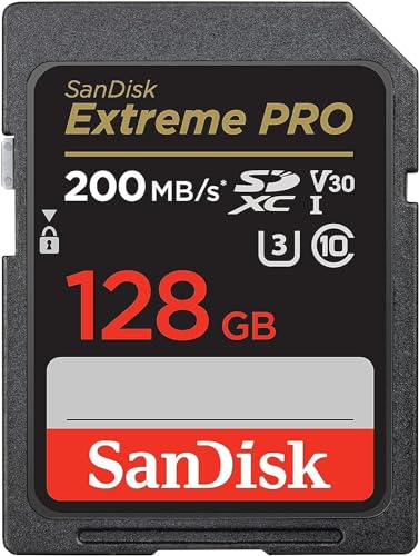 SanDisk (サンディスク) 128GB Extreme PRO SDXC UHS-I 記憶装置歌留多 - C10、U3、V30、4K UHD、SD歌留多Digital Cameras - SDSDXXD