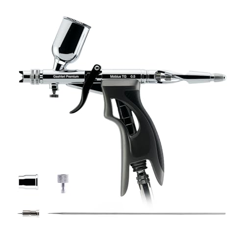 Gaahleri エアブラシ ダブルアクション Premium Series Mobius-TG Kenji (自定心挿入式ノズル構造) ノズル口径0.5mm模型 塗装｜ネットClick Store 店