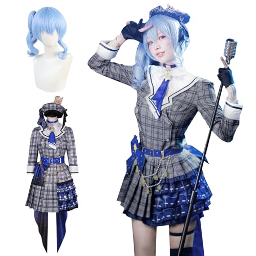 [神併良品] VTuber コスプレ ウィッグ付き バーチャルライバー コスプレ衣装 フルセット 大人用 コスチューム 仮装 文化祭 YouTuber cosplay
