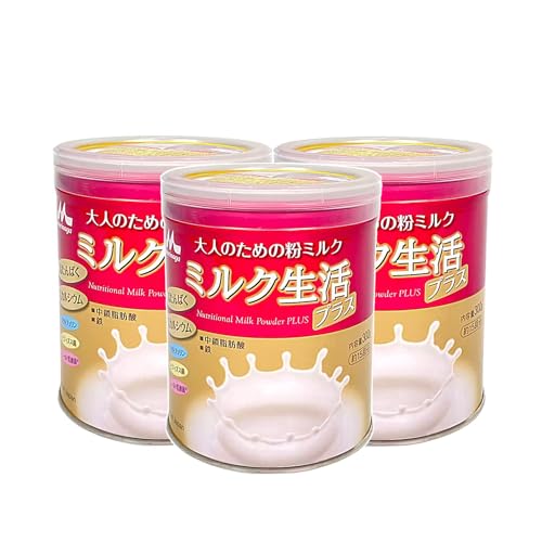 森永乳業 大人のための粉ミルク ミルク生活プラス 300g &times; 3缶｜ネットClick Store 店 8,470円