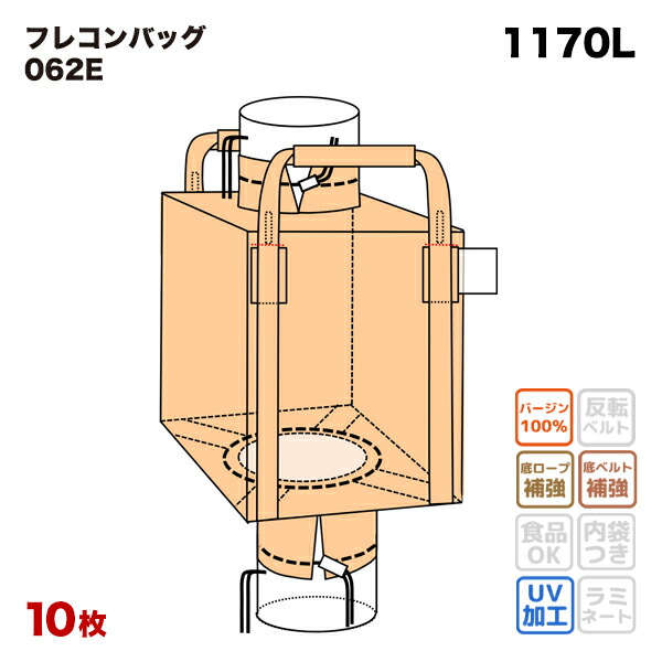 楽天市場】【レビュークーポン300円】 【食品衛生法適合】フレコンバッグ 013HS 丸型 1100φx1400H 上下半開 排出口あり (10枚入) バージン材  コンテナバッグ フレキシブルコンテナバッグ : バイヤーsanwaweb