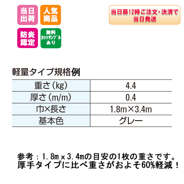 着後レビューで 送料無料 防音シート 1.8m×3.4m 軽量タイプ 100枚 厚み0.4ｍｍ グレー 工事用 建設資材 足場用資材 KUS 現場 建築  仮設 遮音 防炎認定 ハトメあり 灰色 業務用 ネットで建材 fucoa.cl