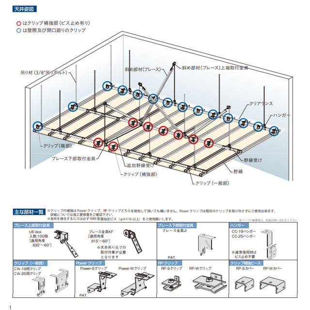 天井 建築 建設 ネットde建材 クリップ 天井部材 新築 Rp S 店 Rpクリップ S 補強 Rpクリップ S 天井部材 耐震 桐井製作所 0コ 防振 天井下地工法 建築